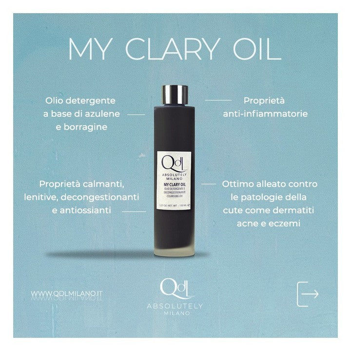 MY CLARY OIL - Olio azulene detergente e decongestionante - 150 ml